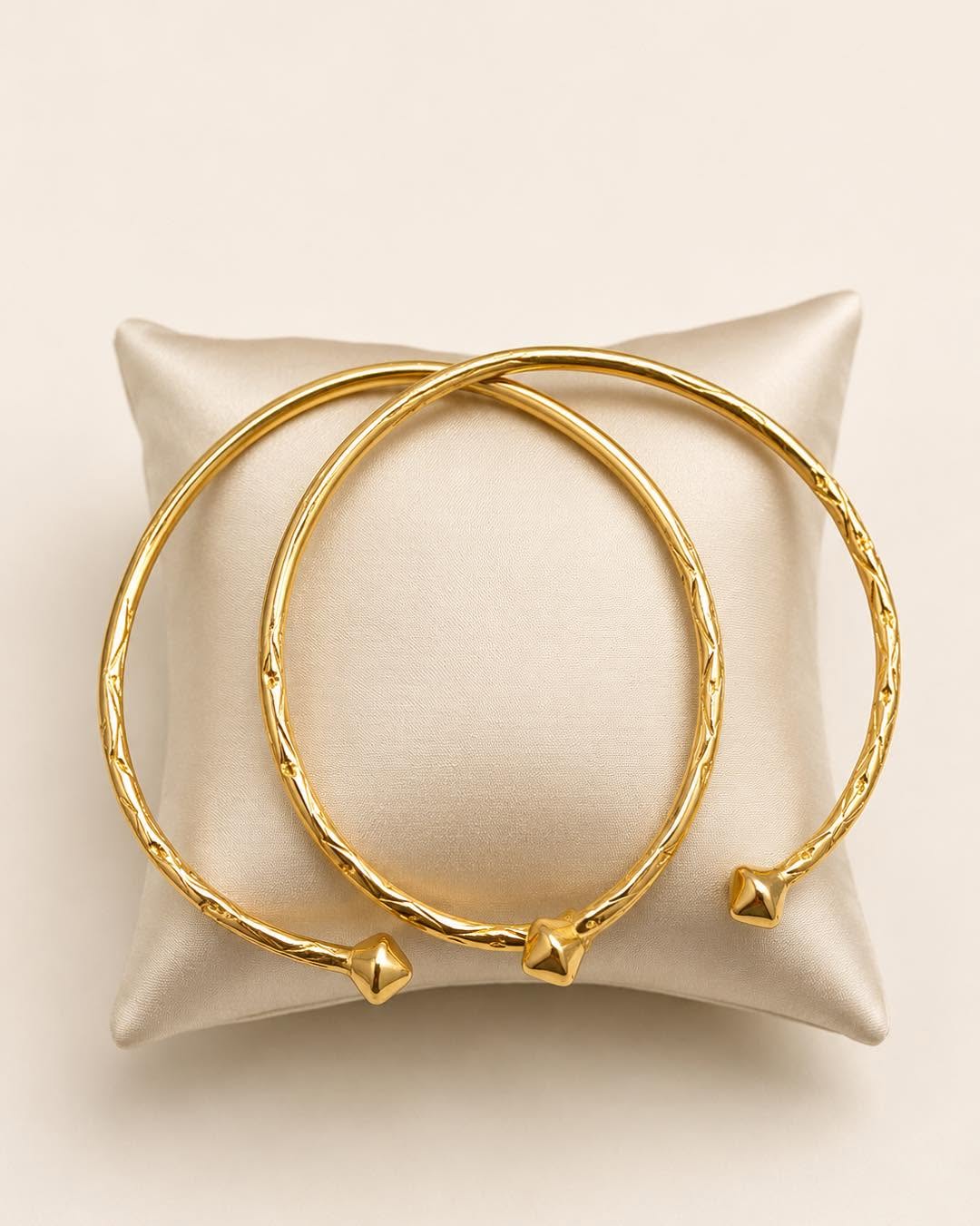 25g 10kt Gold Bangles Pair - Was $6,500 Now Only $4,200