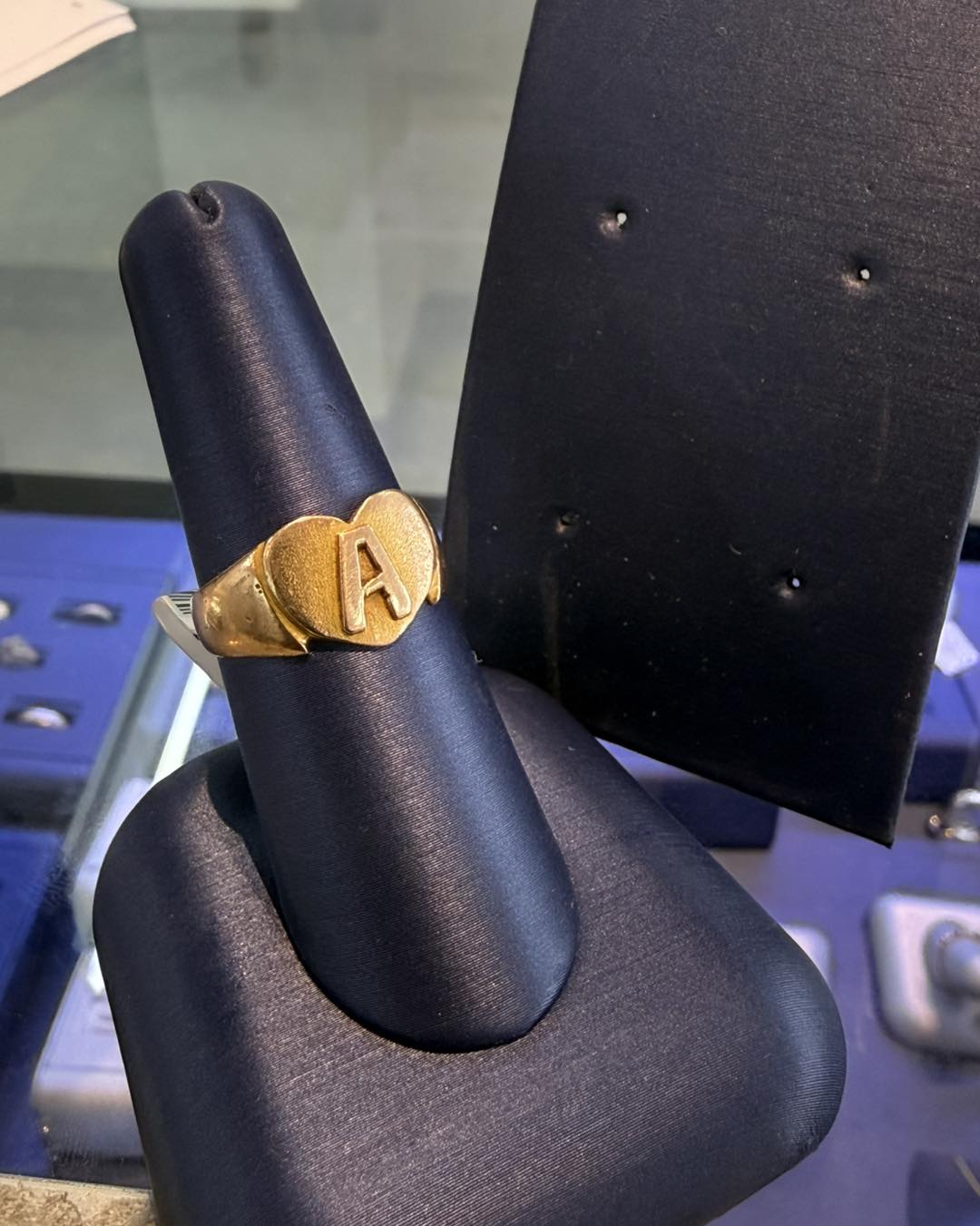 Gold Initial Heart Ring - Now $574 (Was $765)