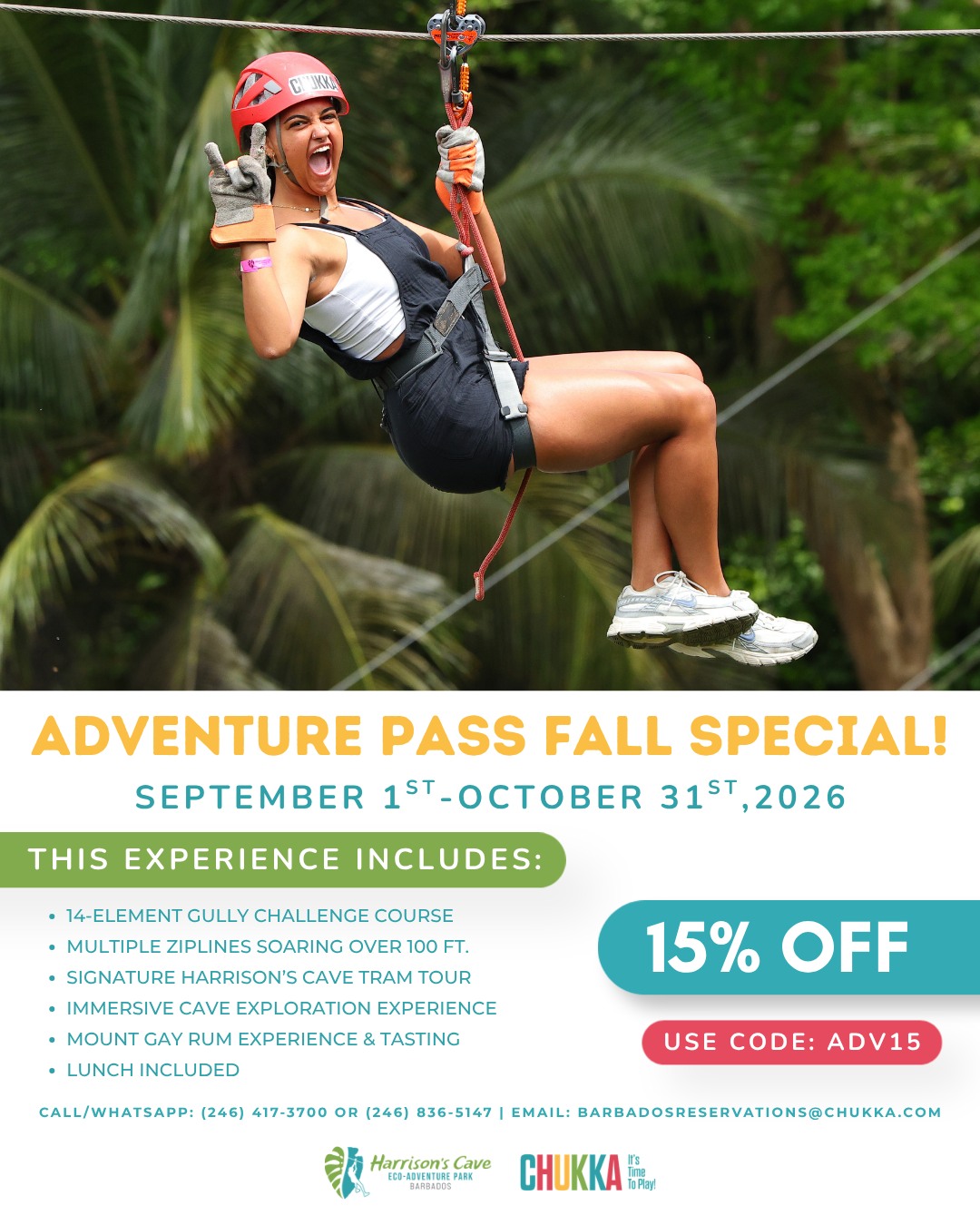 Adventure Pass Fall Special – 15% Off at Harrison's Cave