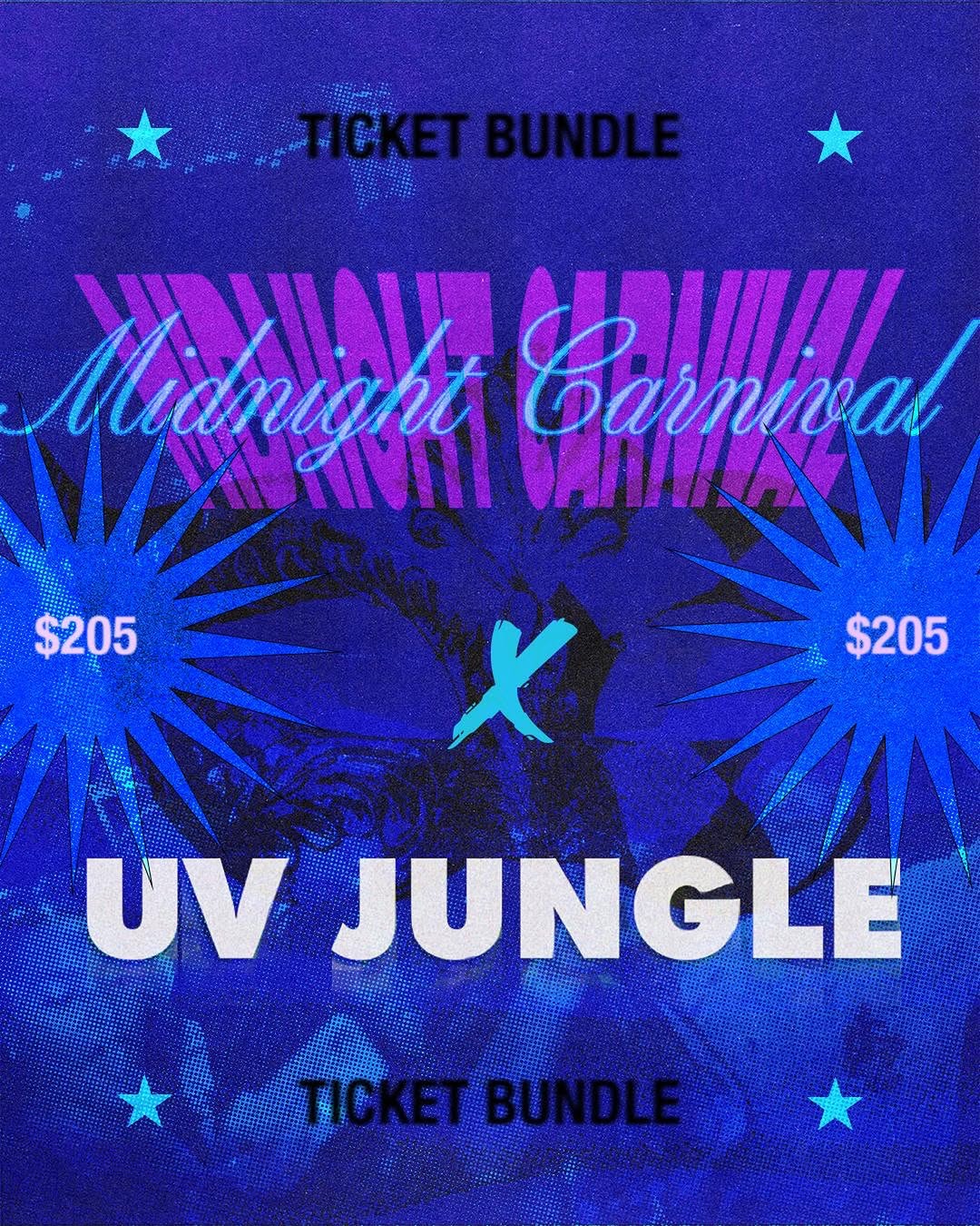 Ticket Bundle: UV Jungle & Midnight Carnival for $205 – Crop Over 2026
