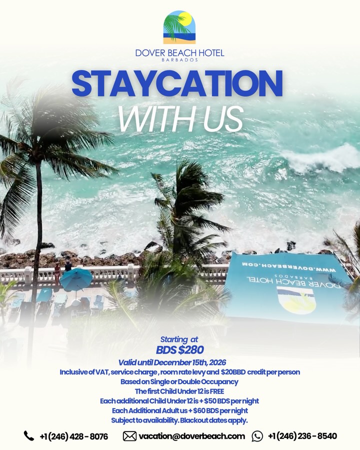Dover Beach Hotel Staycation – From BDS $280/Night (Valid Until Dec 15, 2026)