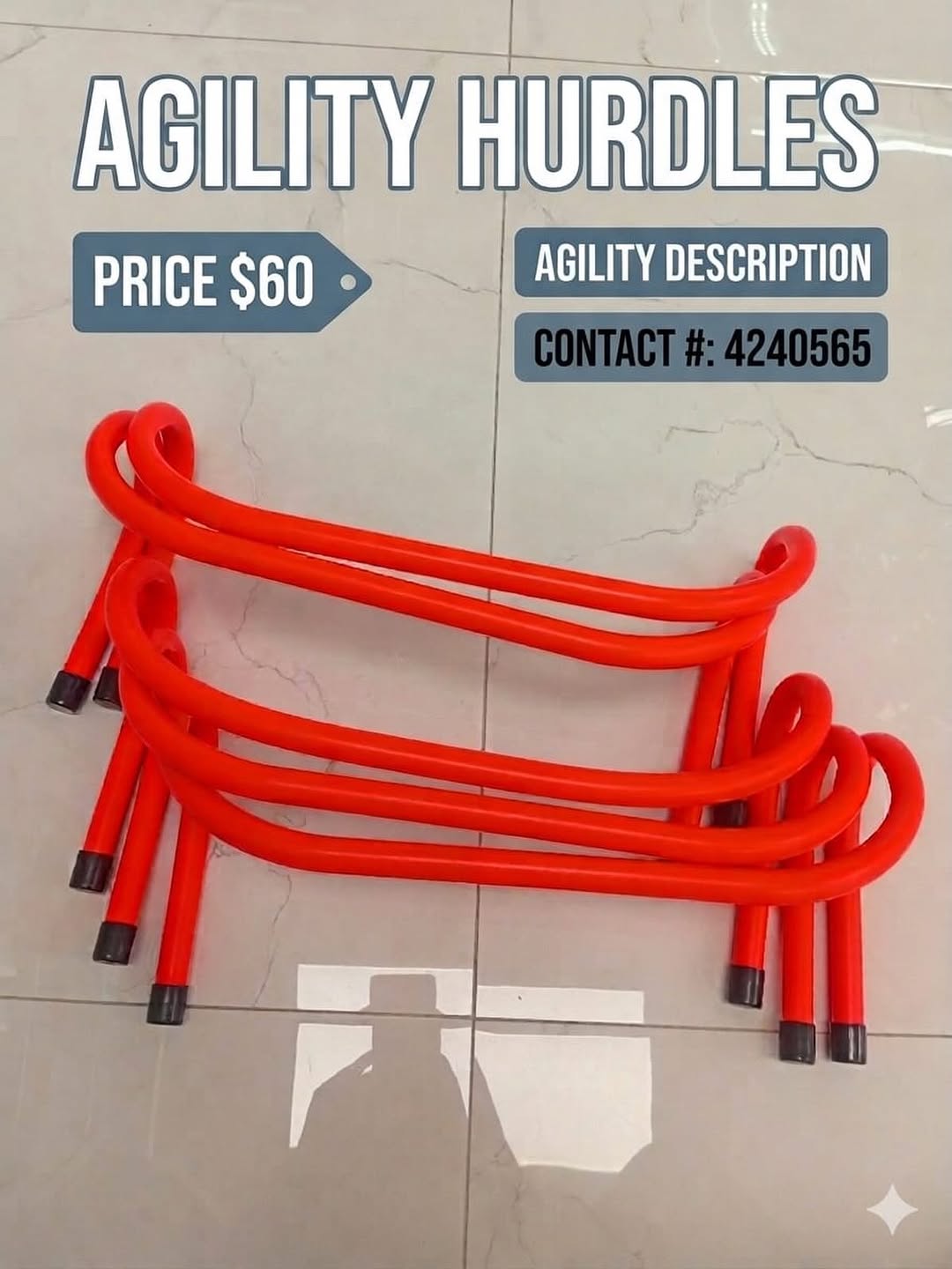Agility Hurdles – $60