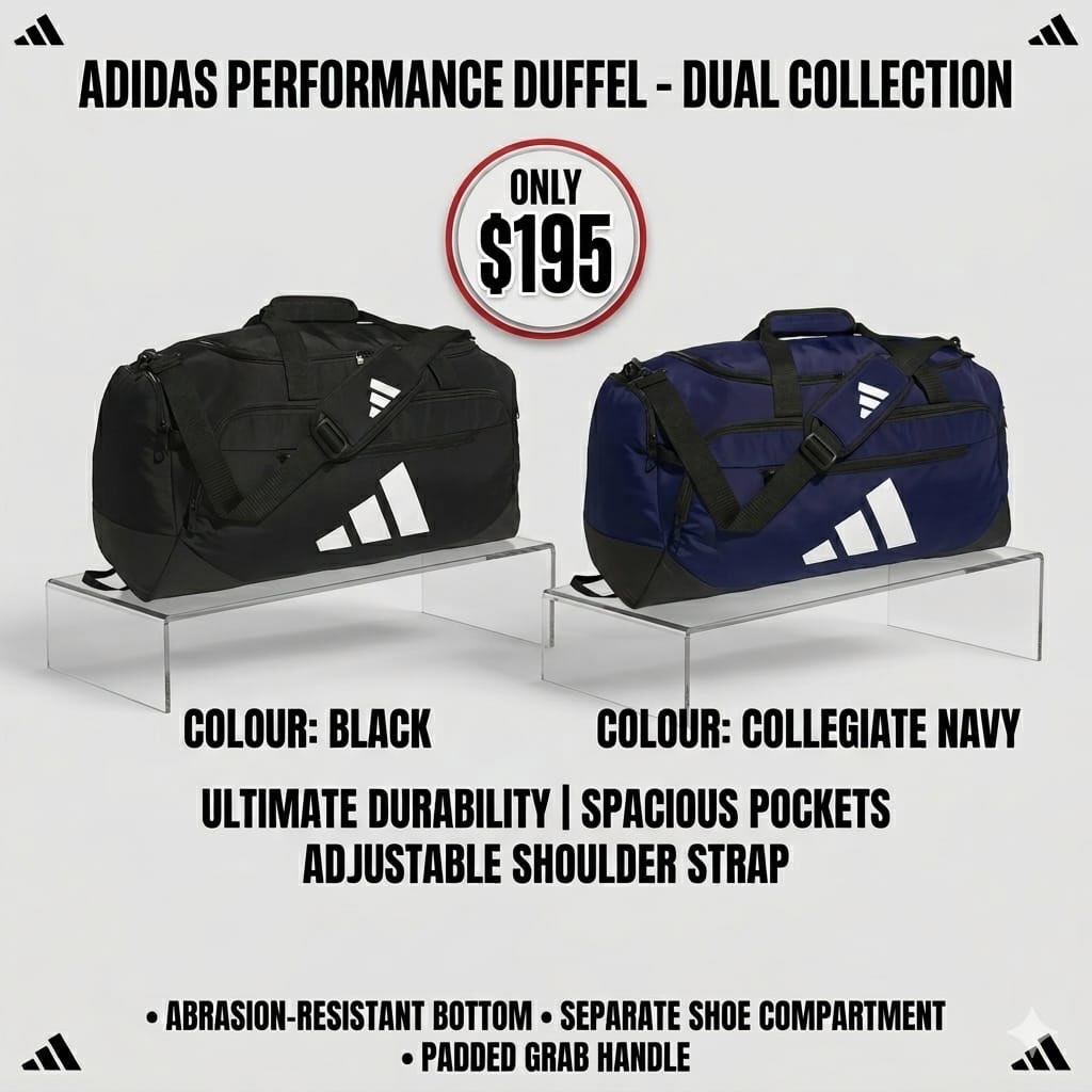 Adidas Performance Duffel – Dual Collection Only $195