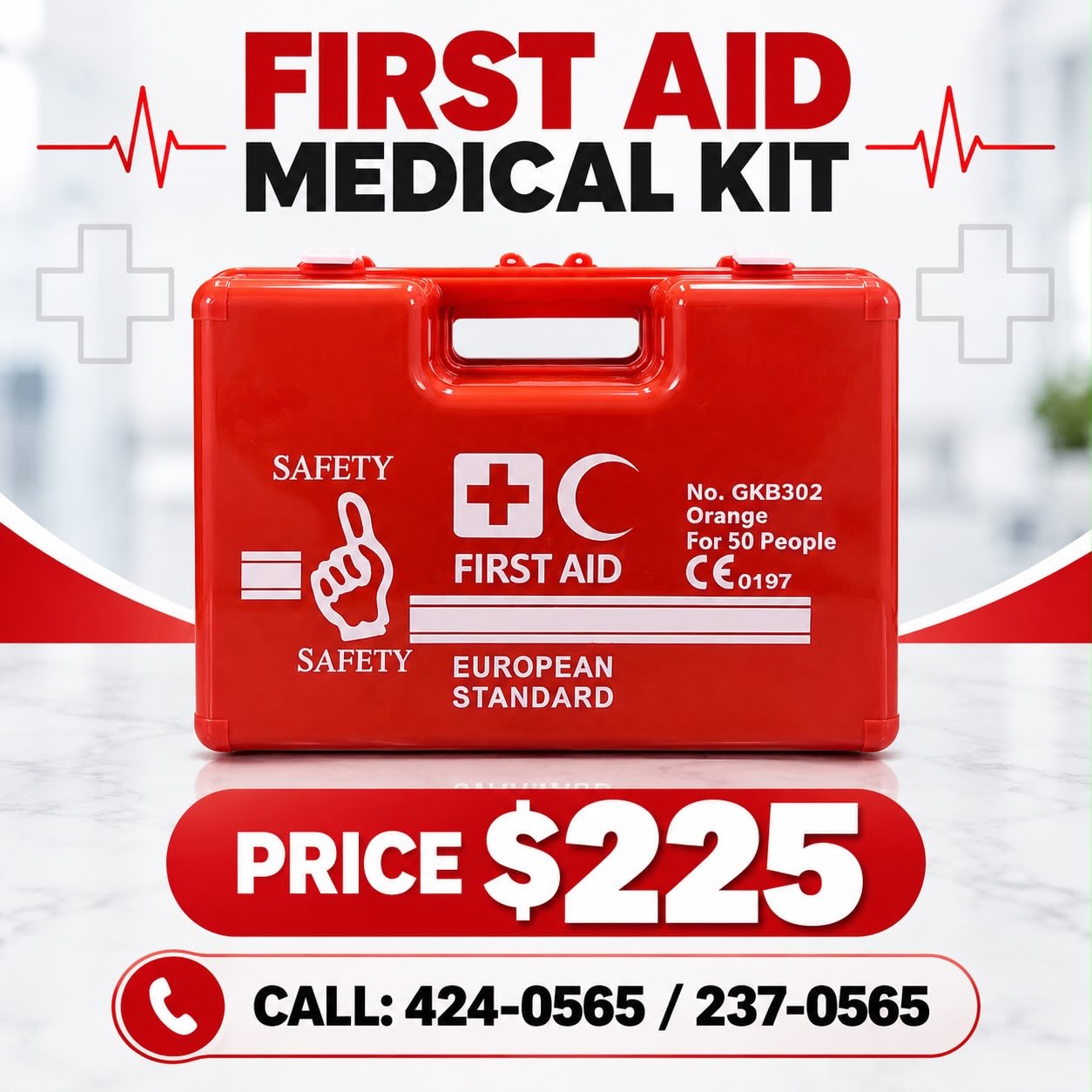First Aid Medical Kit – $225
