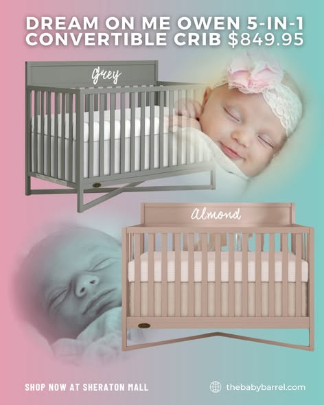 New Crib Collection – Dream On Me & Delta Children from $799.95