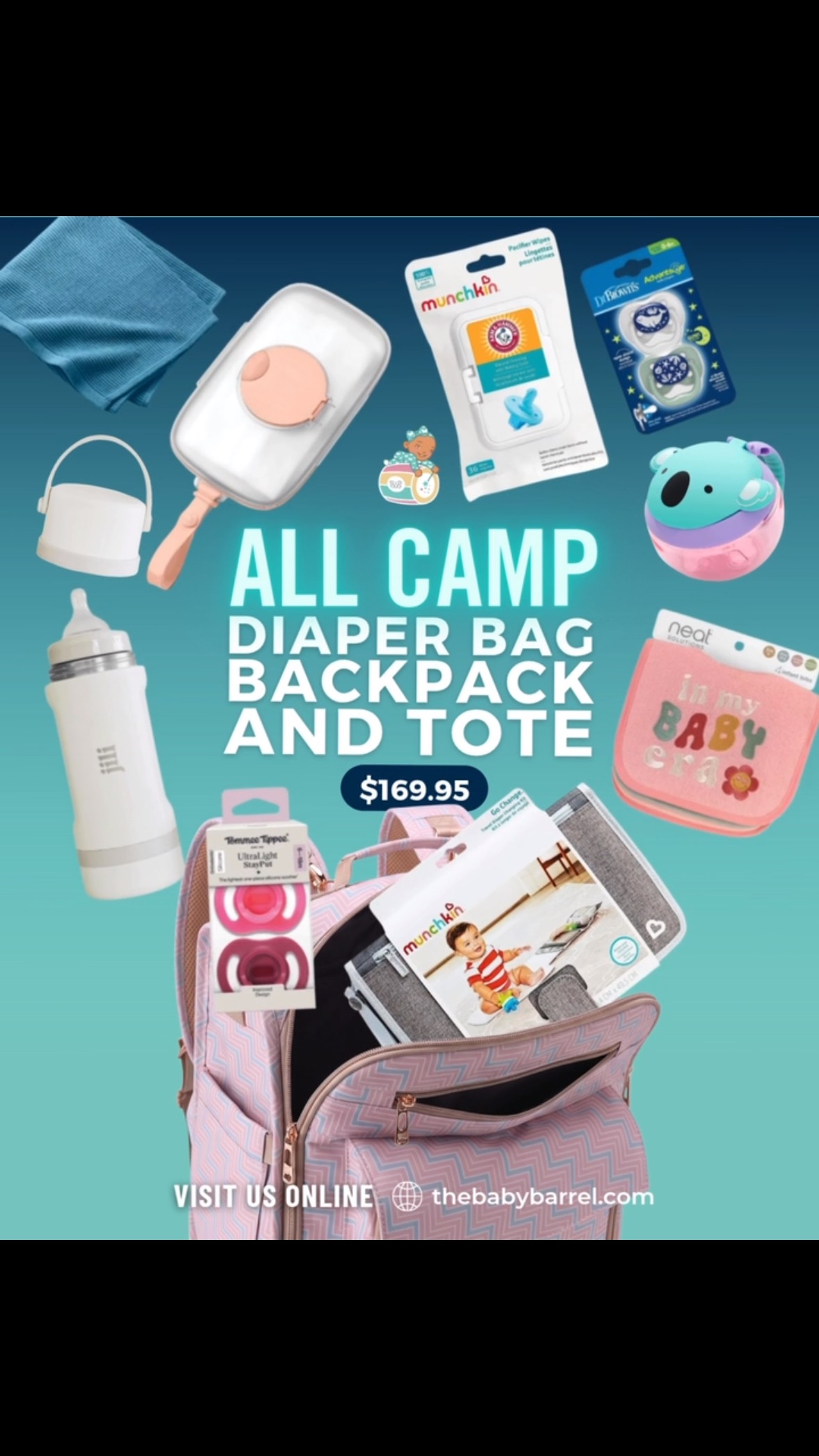 Diaper Bags & Essentials Bundle – From $149.95 at The Baby Barrel
