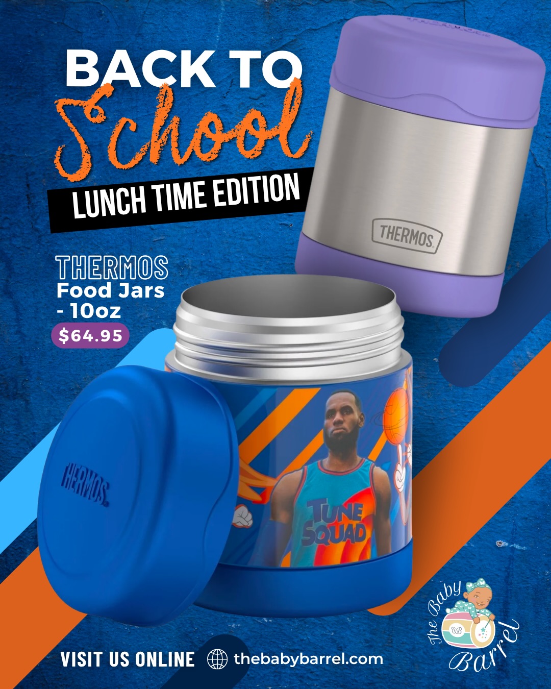 Back to School: Thermos Food Jars & Water Bottles at The Baby Barrel
