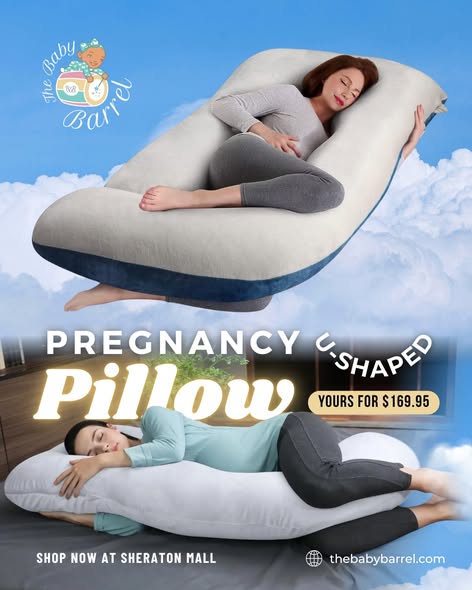 U-Shaped Pregnancy Pillow – $169.95 at The Baby Barrel