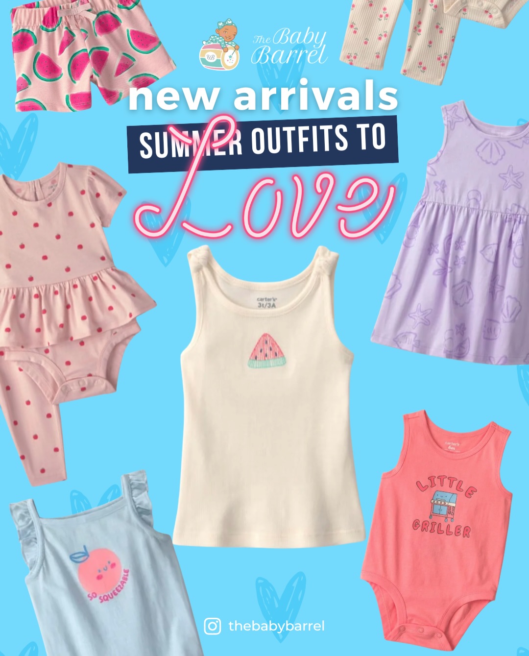 New Summer Arrivals – Baby & Toddler Outfits from $19.95