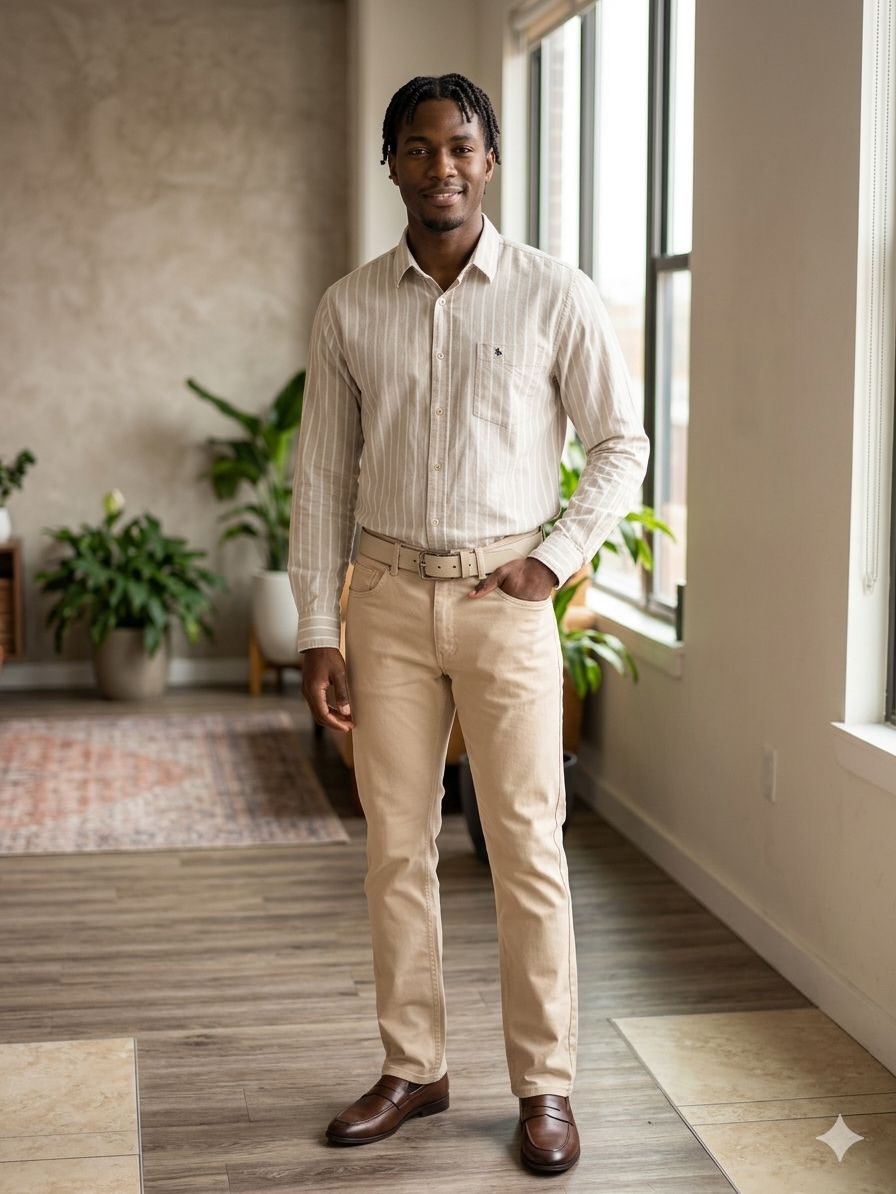 Men's Sharp Looks — Black & Cream Outfits from $50 at Dallas Discounts