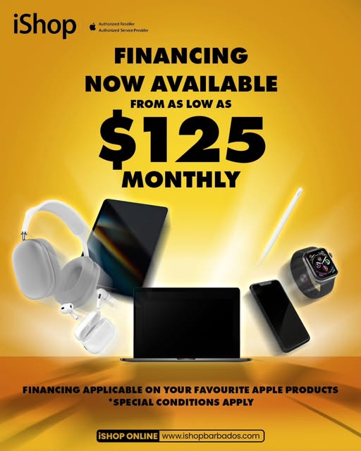 iShop Barbados Apple Product Financing from $125/Month
