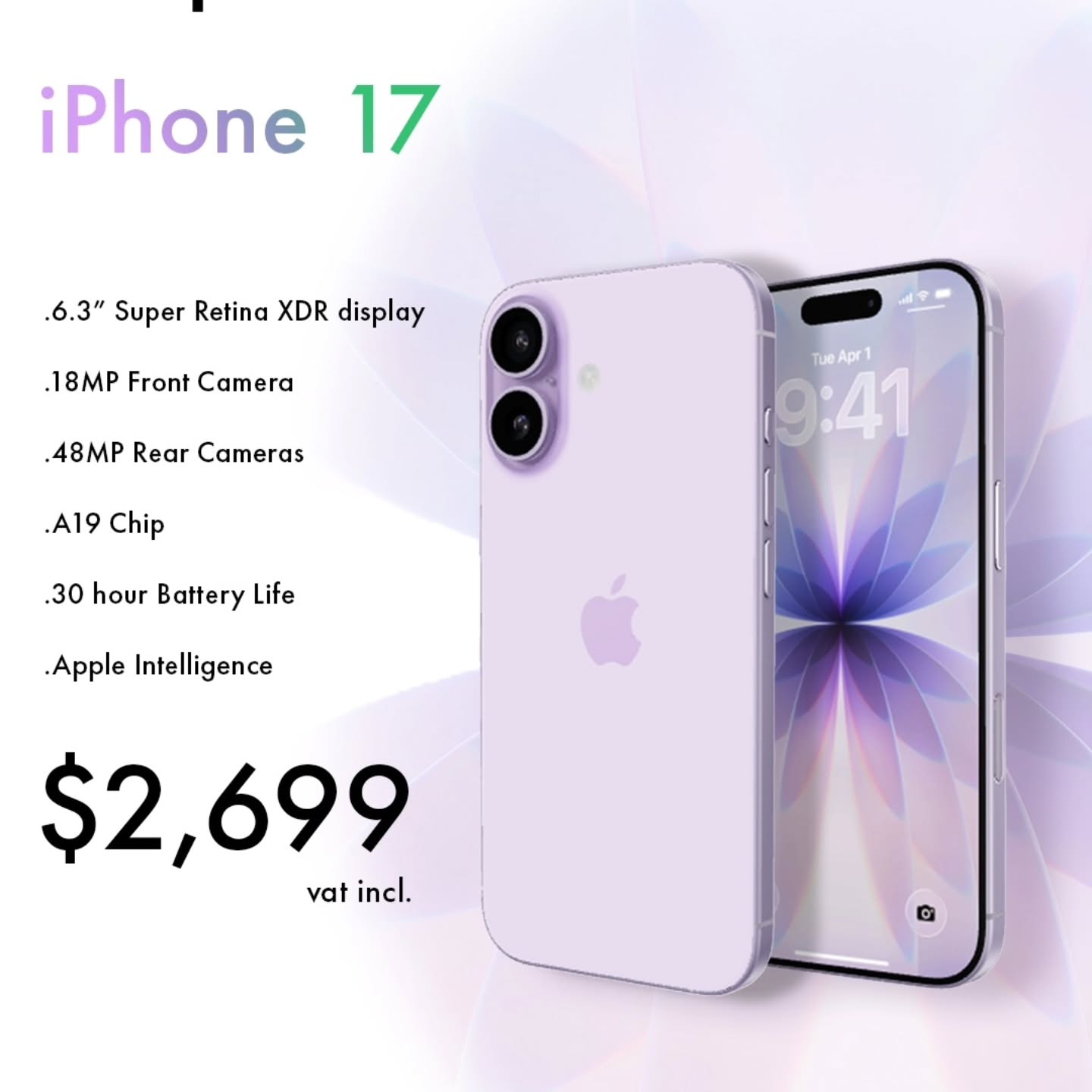 iPhone 17 Now Available at iShop Barbados – $2,699 VAT Incl.