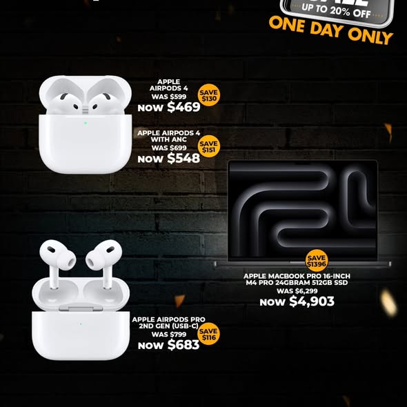 iShop Barbados One Day Only Flash Sale – Up to 20% Off Apple Watches, AirPods & More