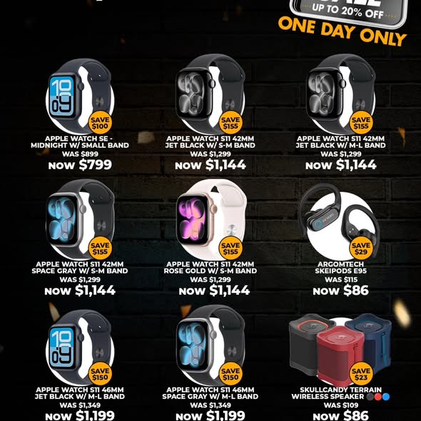 iShop Barbados One Day Only Flash Sale – Up to 20% Off Apple Watches, AirPods & More