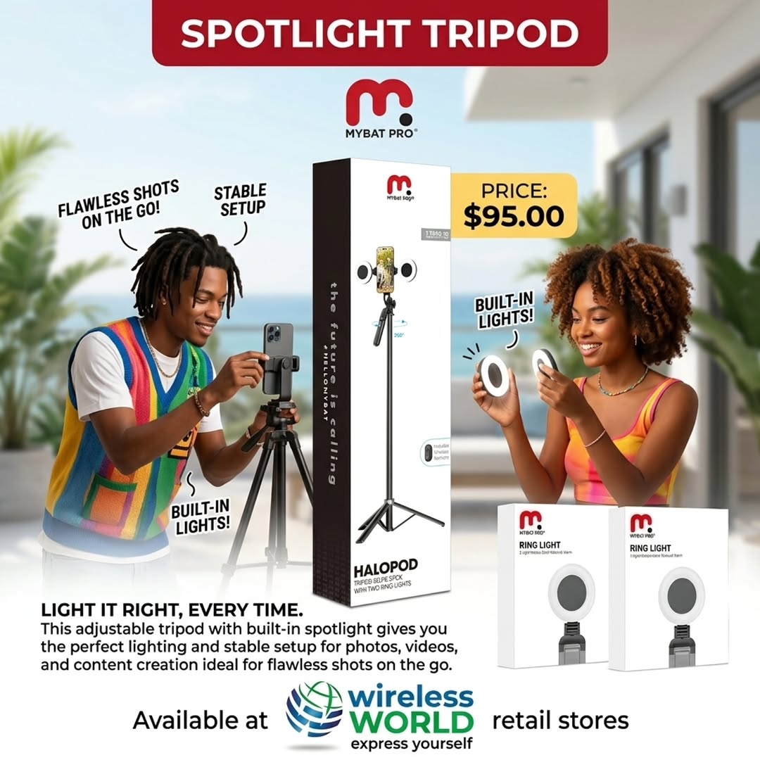 MyBat Pro Spotlight Tripod – $95.00 at Wireless World