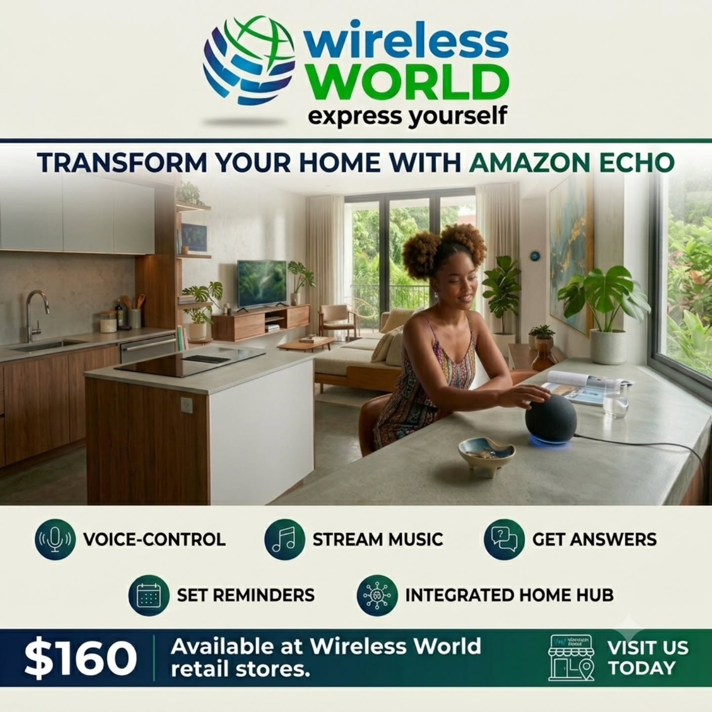 Amazon Echo Dot at Wireless World – $160