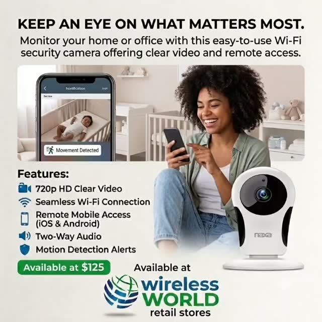 Naxa Wi-Fi Security Camera Available at $125