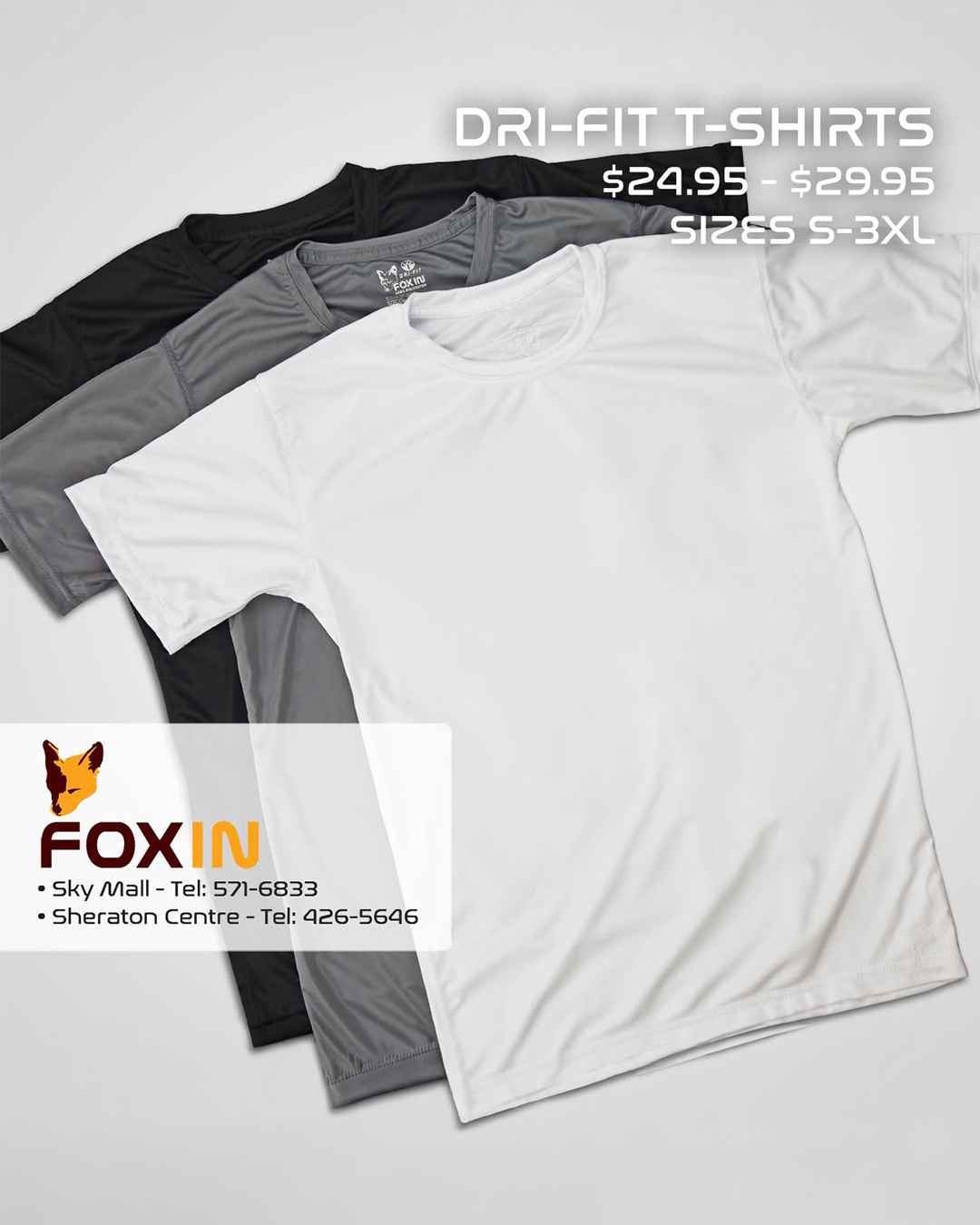 Dri-Fit T-Shirts with Volume Discounts – Up to 25% Off at FOXIN Barbados