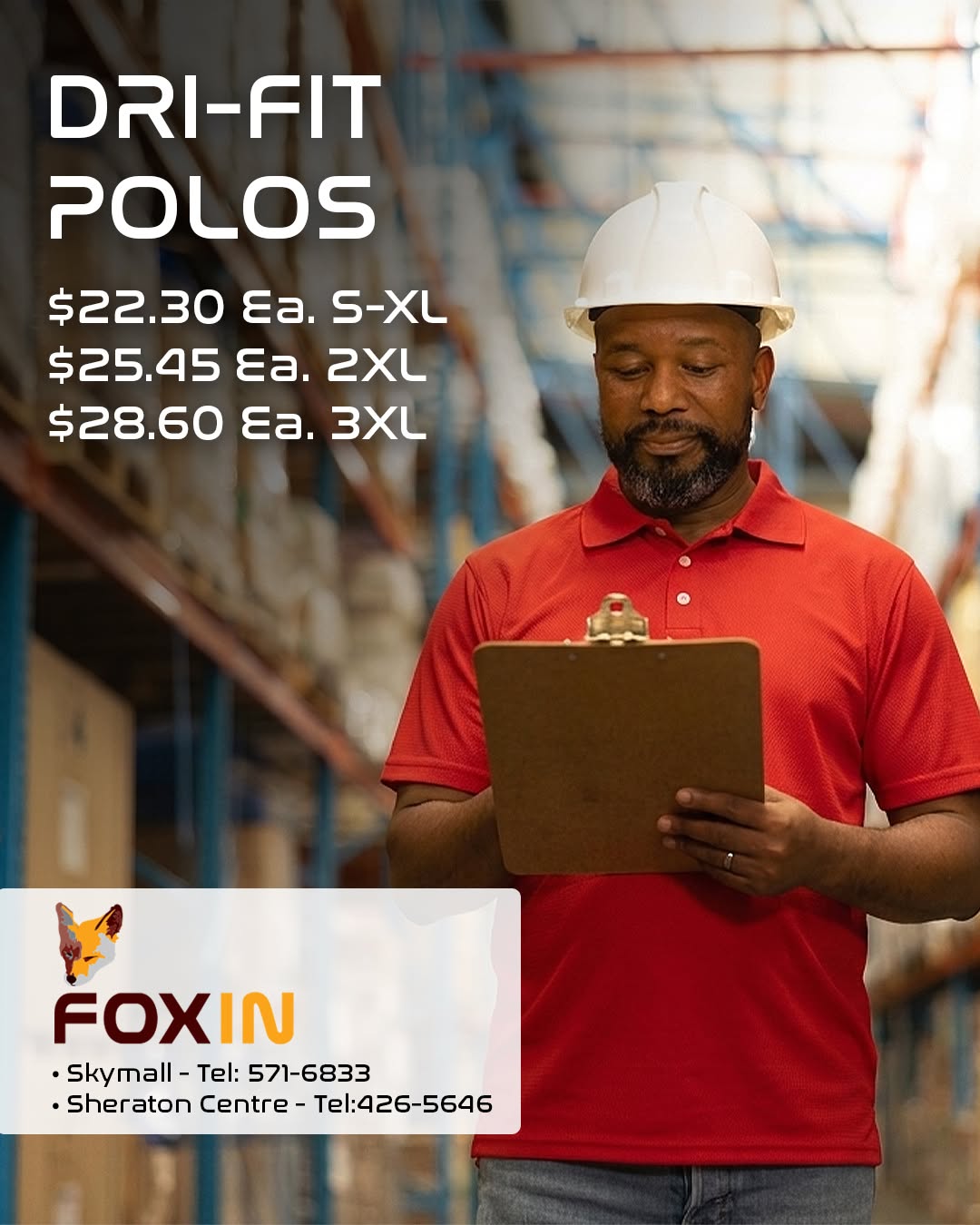 FOXIN Dri-Fit Polos – Bundle Discounts Up To 25% Off