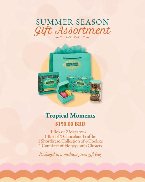 Summer Season Gift Assortments – Starting at $70 BBD