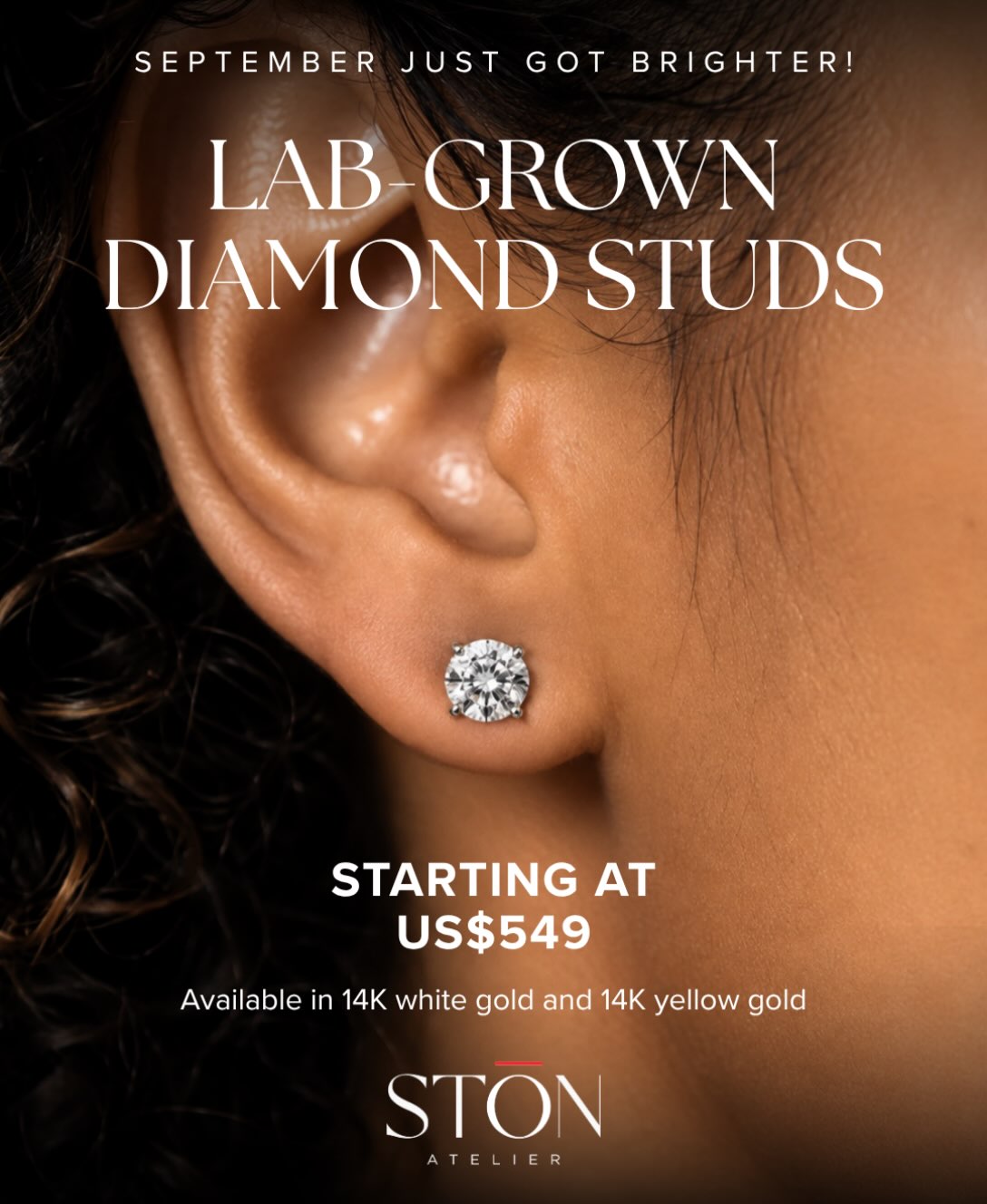 Lab-Grown Diamond Studs September Promotion – Starting at US$549