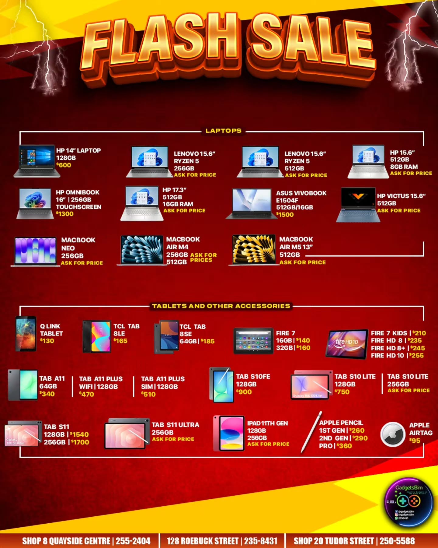 GadgetsBim 2026 Flash Sale – Electronics, Gaming, Smartwatches, Laptops & Tablets