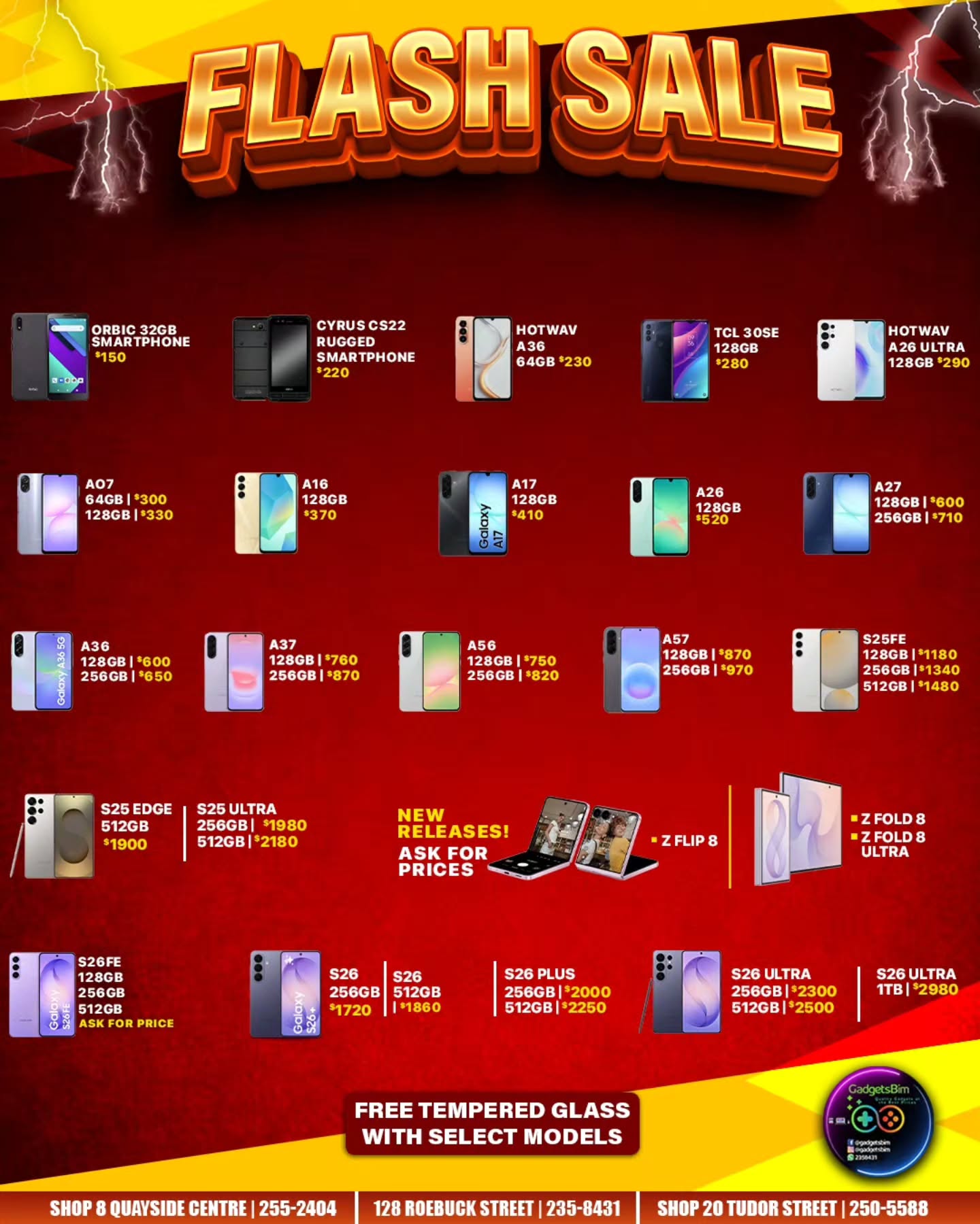 GadgetsBim Flash Sale – Smartphones from $150