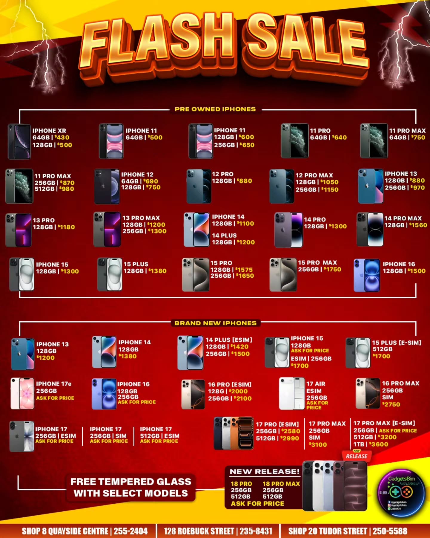 GadgetsBim iPhone Flash Sale – Pre-Owned & Brand New iPhones