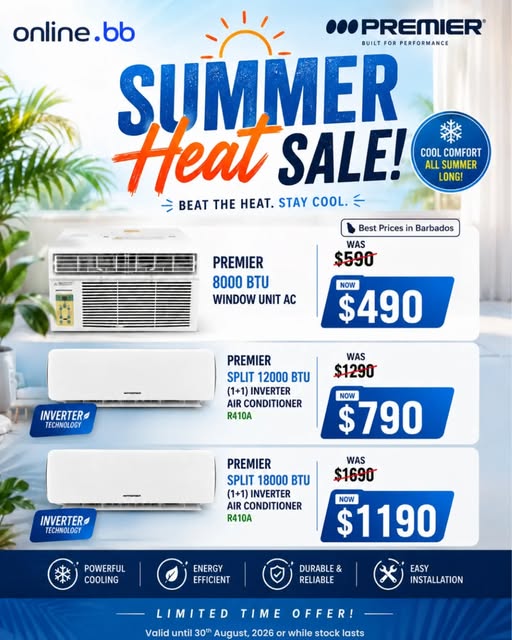 Summer Heat Sale – Premier Air Conditioners Up to $500 Off