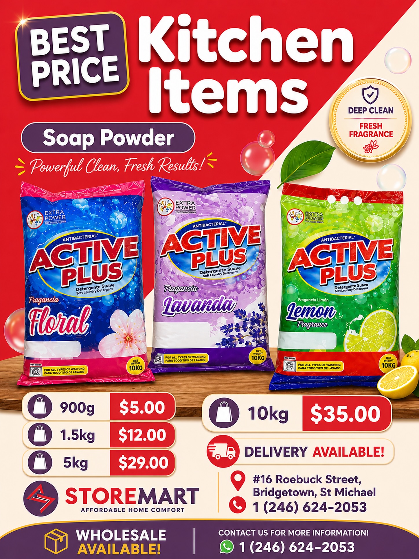 Best Price on Active Plus Soap Powder at StoreMart – From $5.00