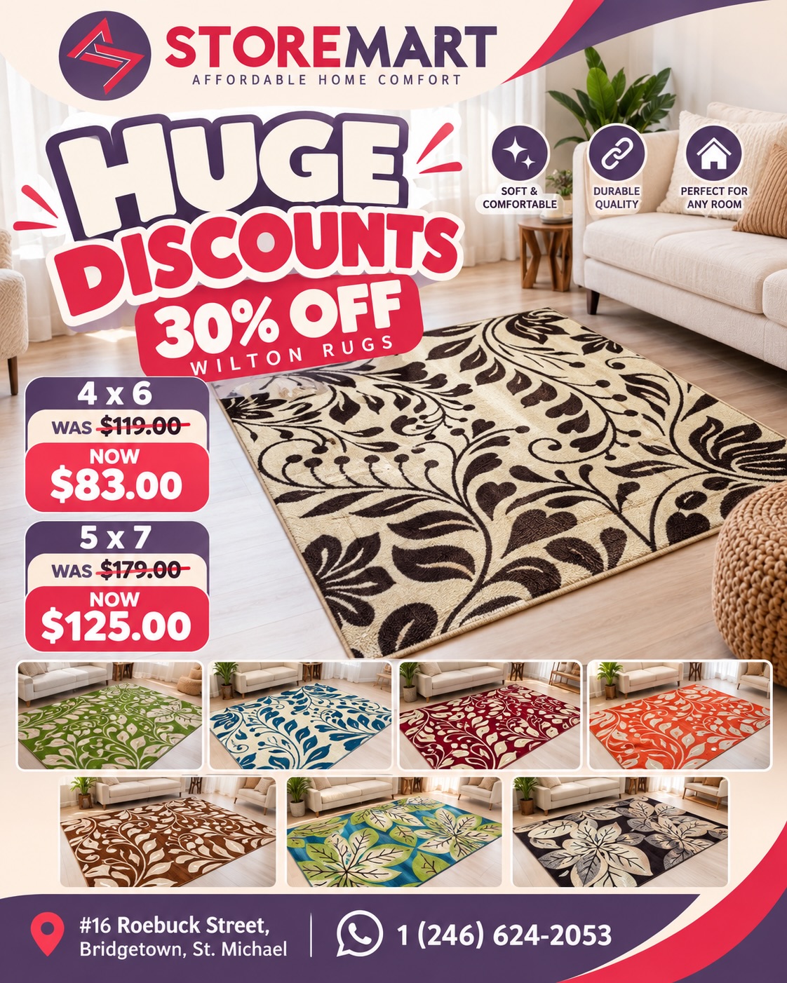 Store Mart 2nd Anniversary Sale: 15% Off Store Wide, 30% Off Rugs & Curtains