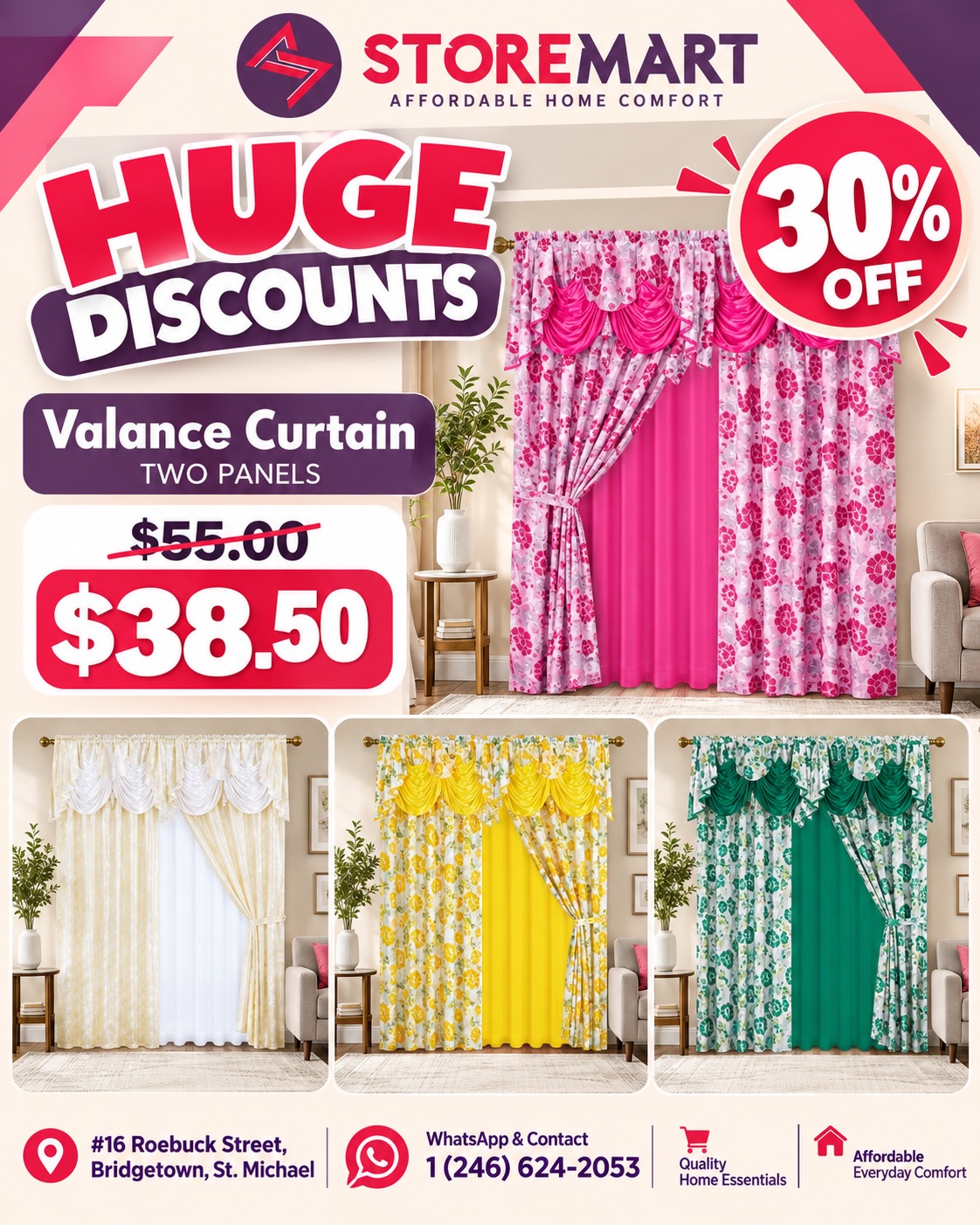 Store Mart 2nd Anniversary Sale: 15% Off Store Wide, 30% Off Rugs & Curtains