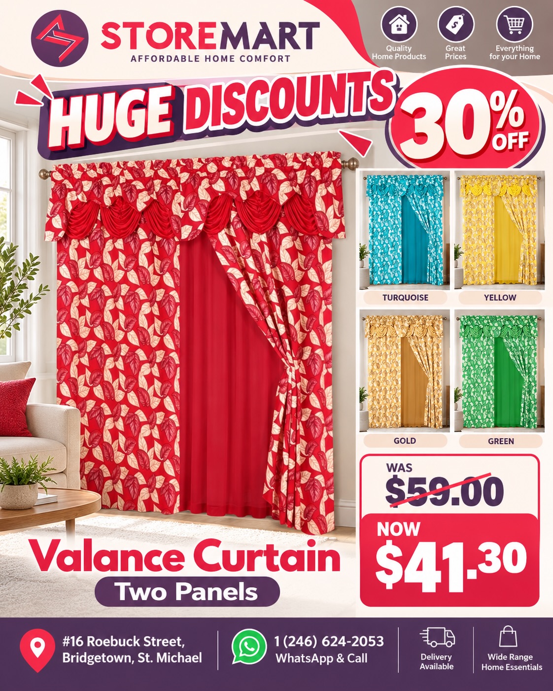Store Mart 2nd Anniversary Sale: 15% Off Store Wide, 30% Off Rugs & Curtains