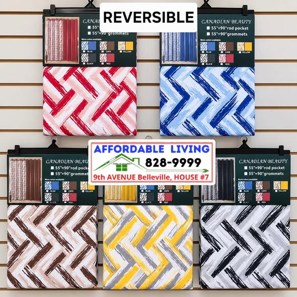 Reversible Blackout Grommet Curtains – $22.50 per panel