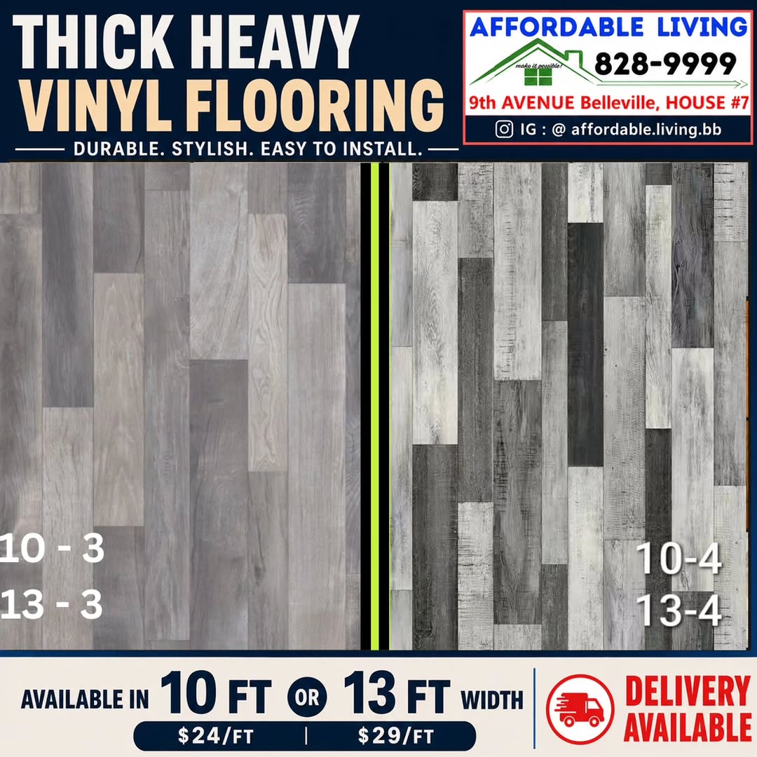 Vinyl Flooring & Artificial Grass Carpet – Priced from $24/ft with Delivery Available