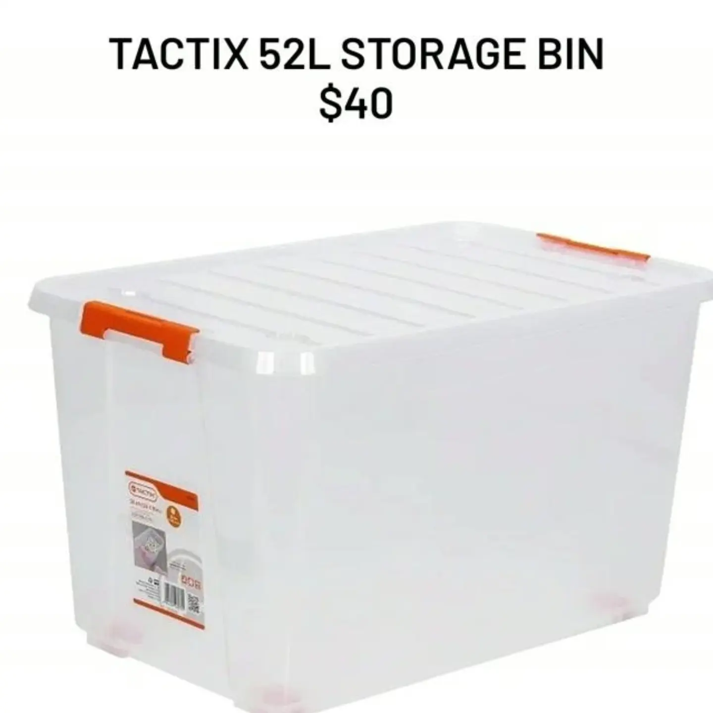 Tactix Clear Storage Bins Back In Stock – From $20