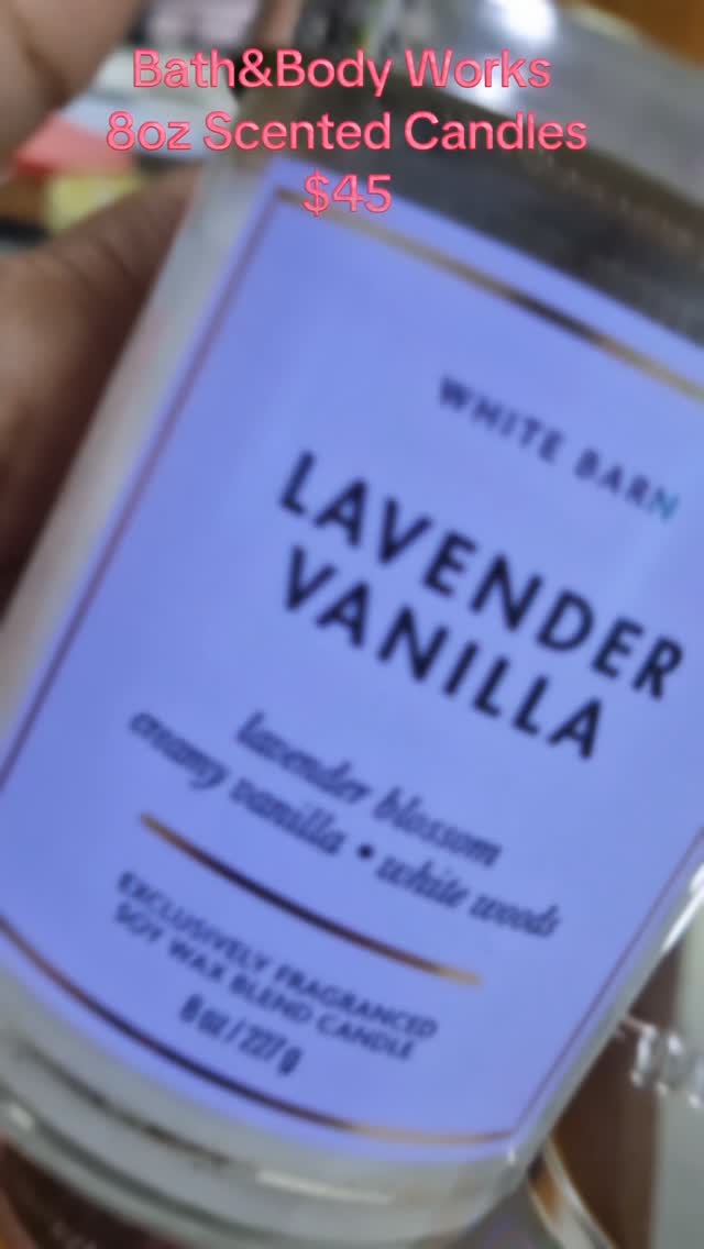 Bath & Body Works 8oz Scented Candles – $45