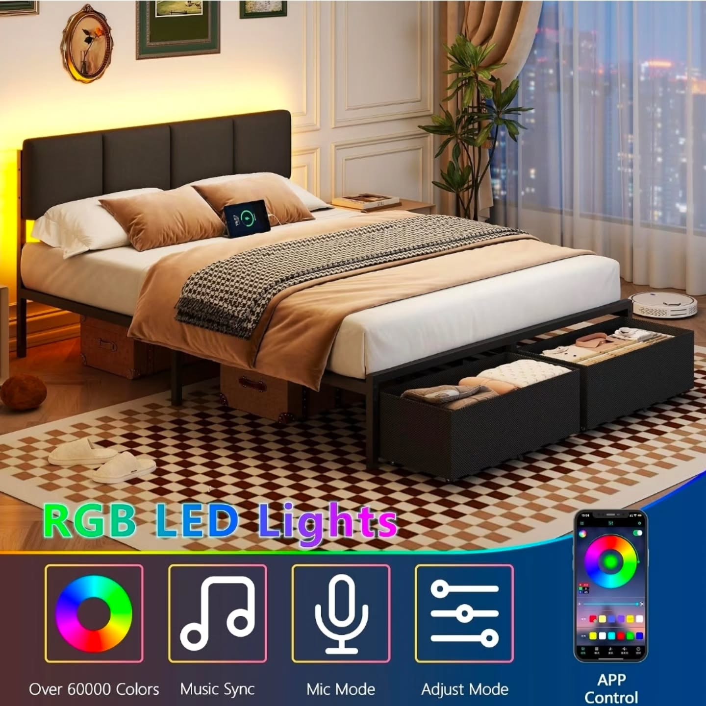Queen Size Bedframe – Only $875 with Free Islandwide Delivery
