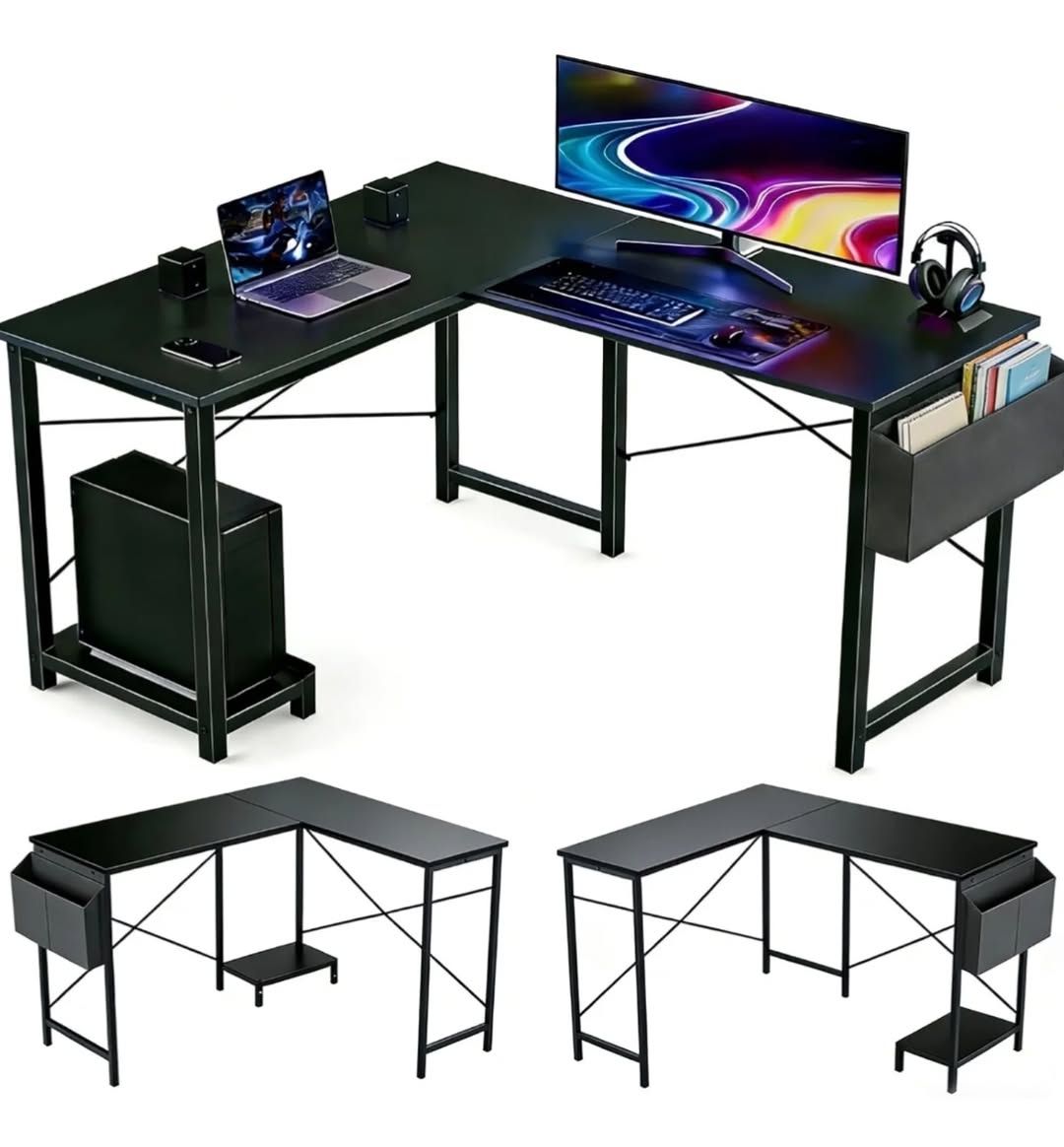 L-Shape Desks – Available in 4 Colors at $349.99