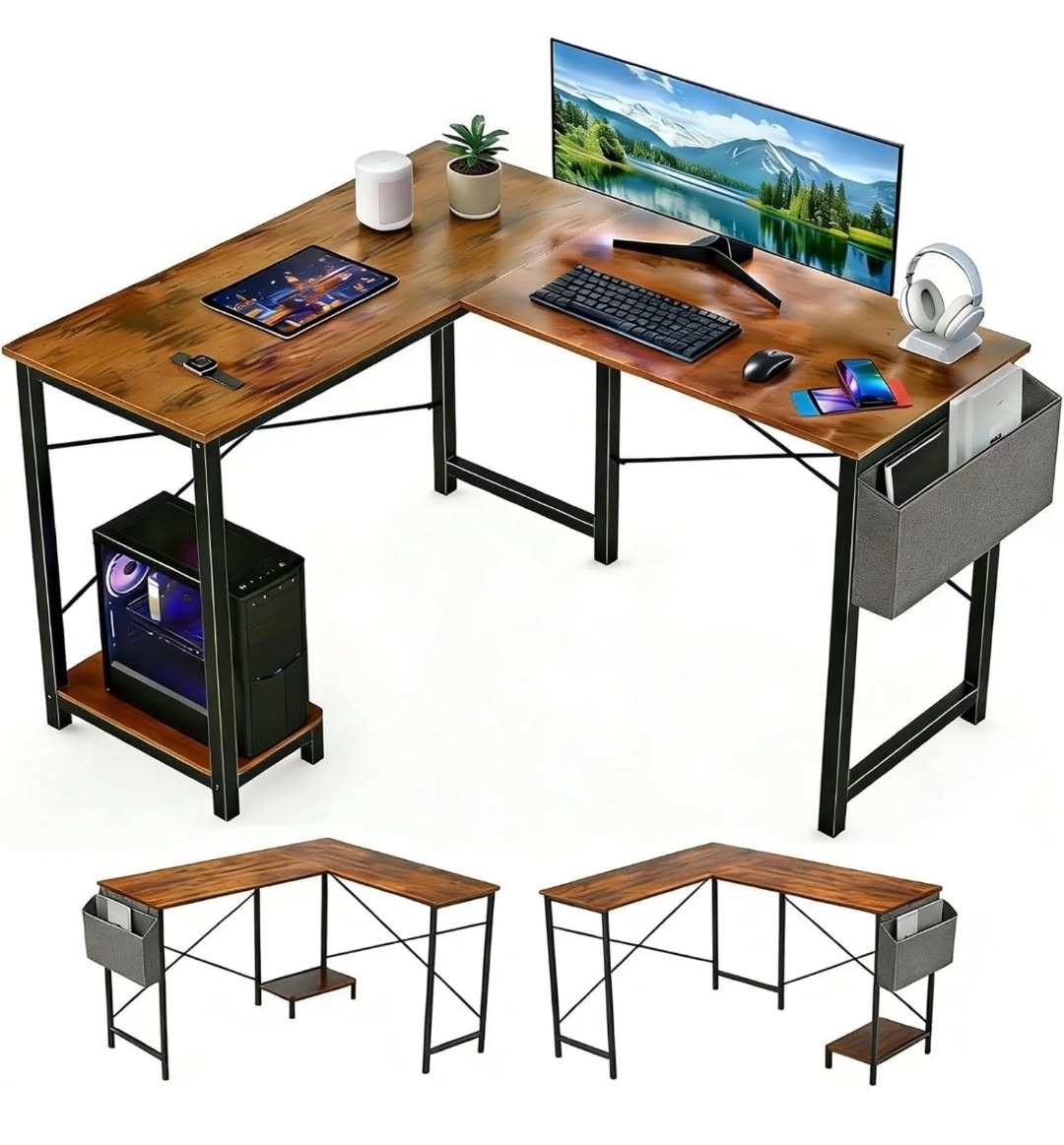 L-Shape Desks – Available in 4 Colors at $349.99