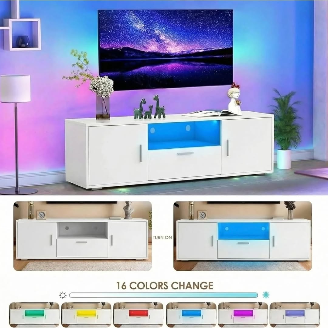 Modern TV Stand with LED Lighting - $649.99