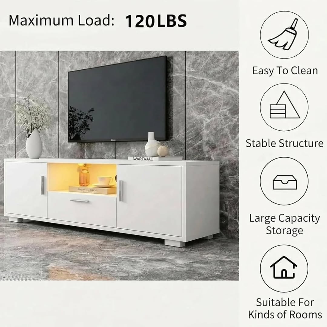 Modern TV Stand with LED Lighting - $649.99