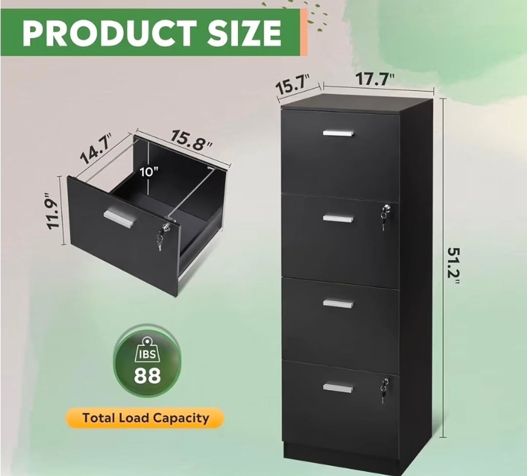 4-Drawer Metal File Cabinet – Only $499.99