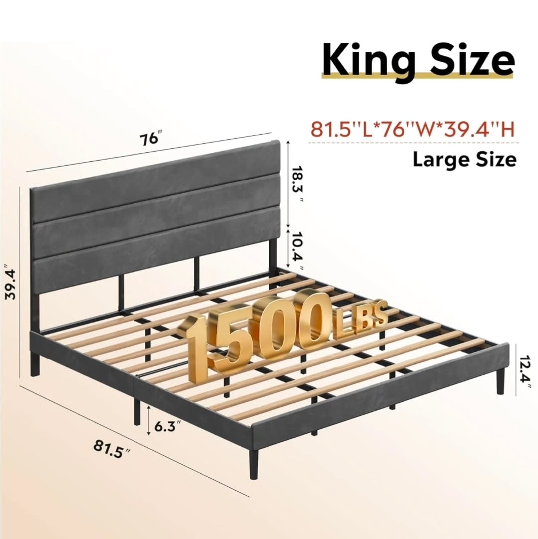 King Size Bedframe – Now $935 with Free Islandwide Delivery