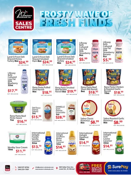 Frosty Wave of Fresh Finds - Western Sales Centre Specials