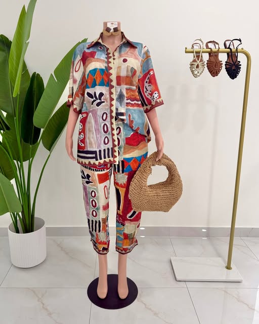 Bold Print Co-ord Set - $150 (S/M/L)