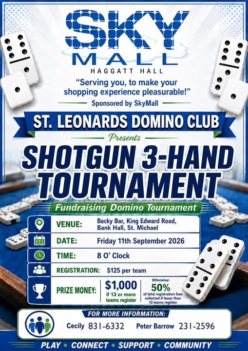 St. Leonards Domino Club Shotgun 3-Hand Tournament – Sponsored by Sky Mall