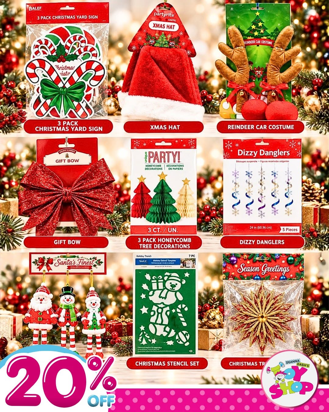 Up to 20% Off Select Christmas Decor at Deanna Dash's Toy Shop