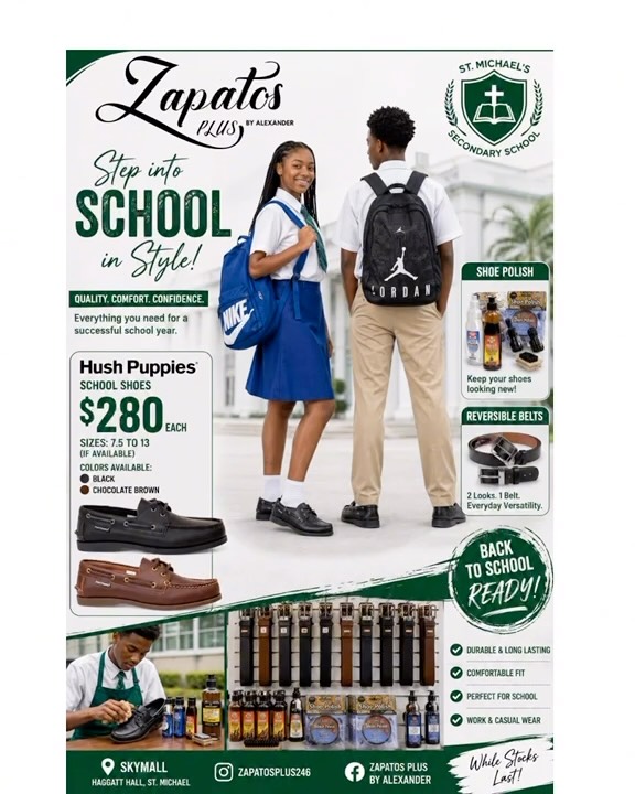 Back-to-School at Zapatos Plus – Hush Puppies School Shoes from $280