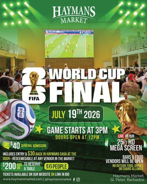 FIFA World Cup Final Watch Party at Haymans Market – July 19, 2026